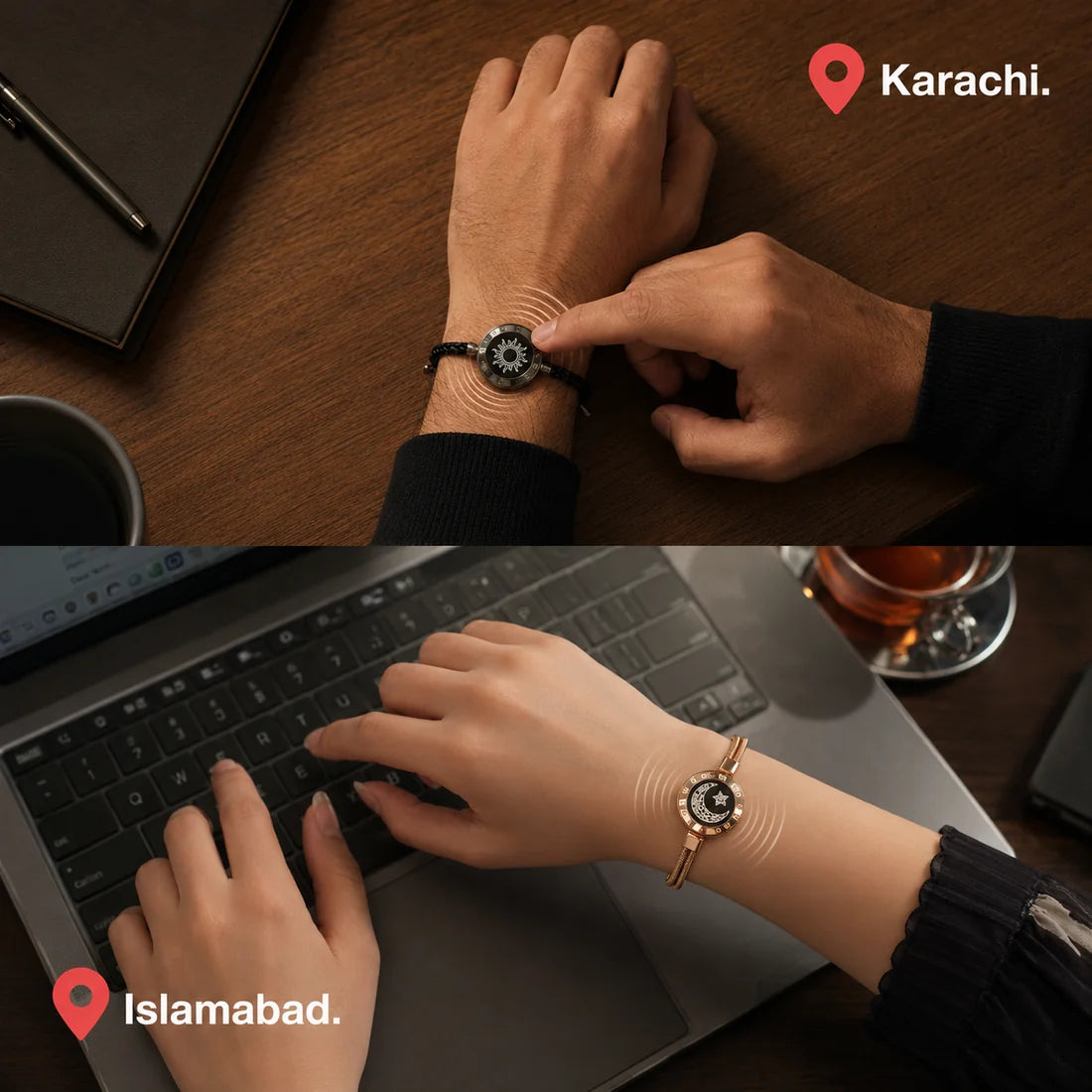 Bondpair Smart Couple Bracelet