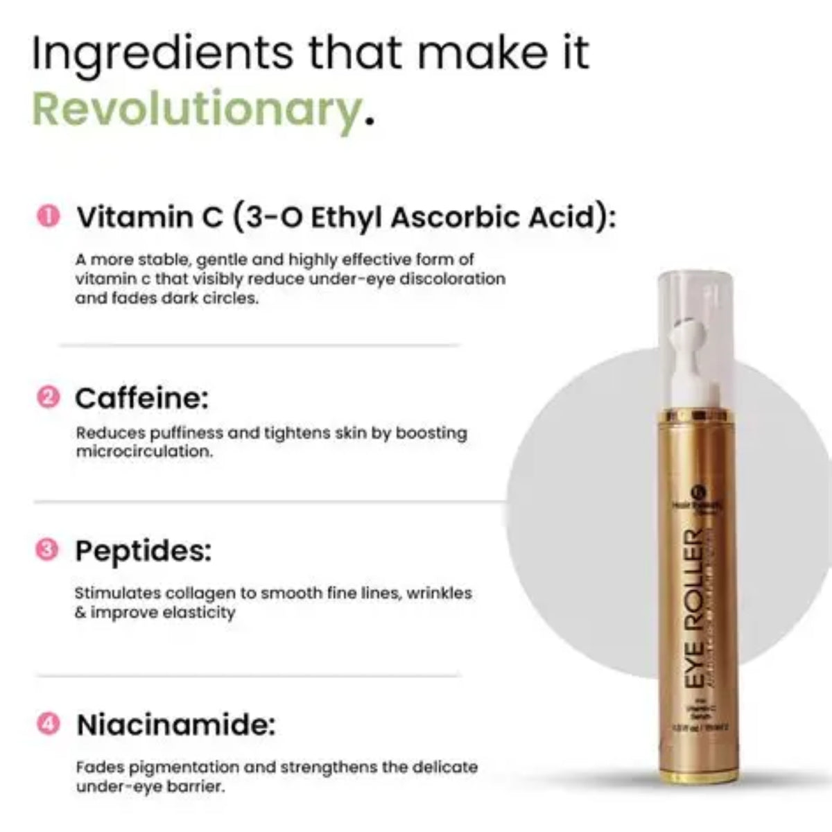 Eye Roller – Eliminates Dark Circles & Puffy Eyes